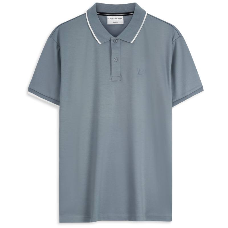 CALVIN KLEIN Polo Shirt Men's PN6 Cloud Trace Gray