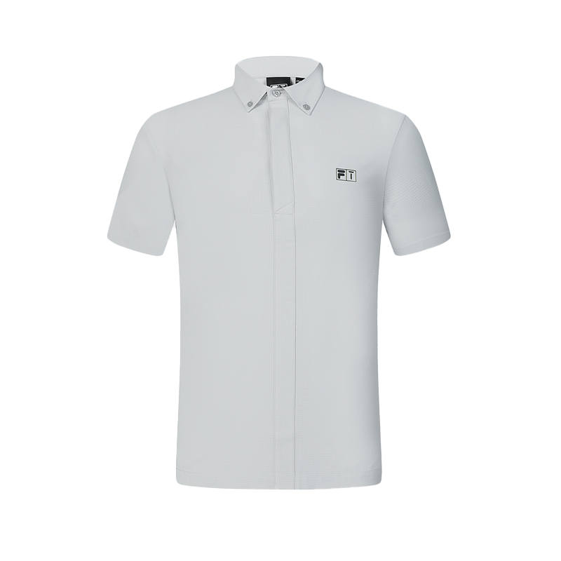 FILA Polo Shirt Men's Mist Gray Blue