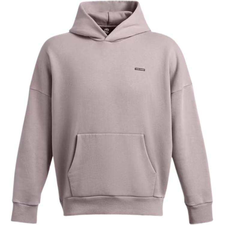 Under Armour Icon Men's UA Icon Heavyweight Fleece Wash Oversized Hoodie Sweatshirt Men's Gray