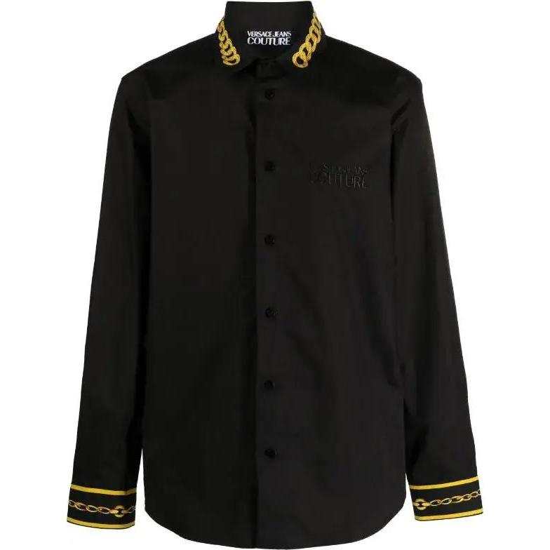 VERSACE JEANS COUTURE 【Previous Season】Chain Couture cotton shirt