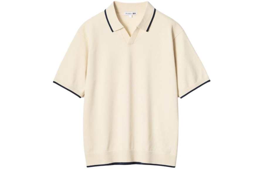UNIQLO Jw Anderson Co Branded Series Polo Shirt Men's Beige