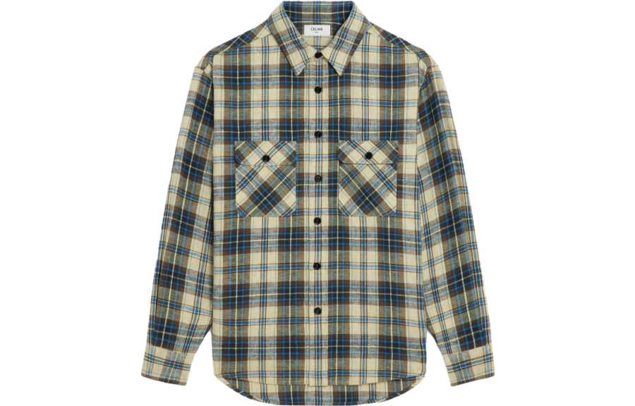CELINE CELINE Checked Loose Shirt
