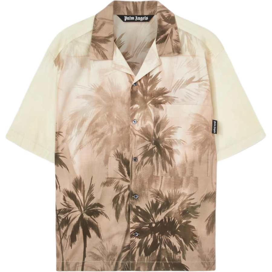 PALM ANGELS SS25 Shirt Men's Beige