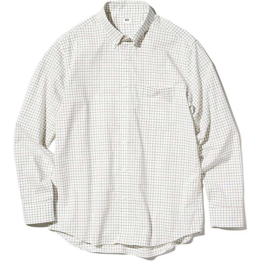 UNIQLO Shirts Men's Ivory Lapel Moderate Other