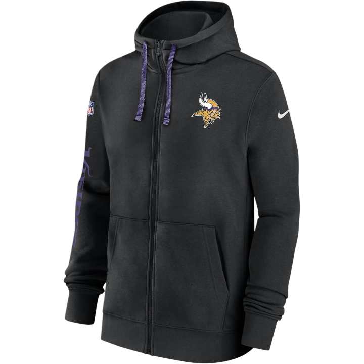 Nike Nike Minnesota Vikings Sideline Team Issue Club Men's Nike Full Zip Hoodie