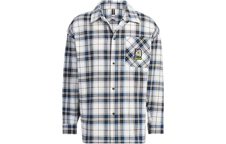 Adidas Neo Shirts Men's Black/White Square Collar Moderate Shirt