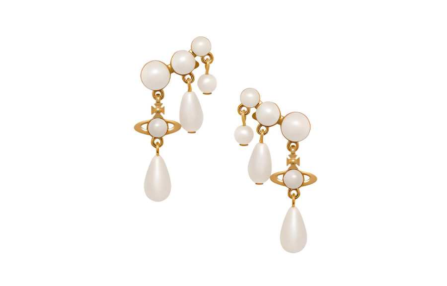 Vivienne Westwood Earrings Unisex White