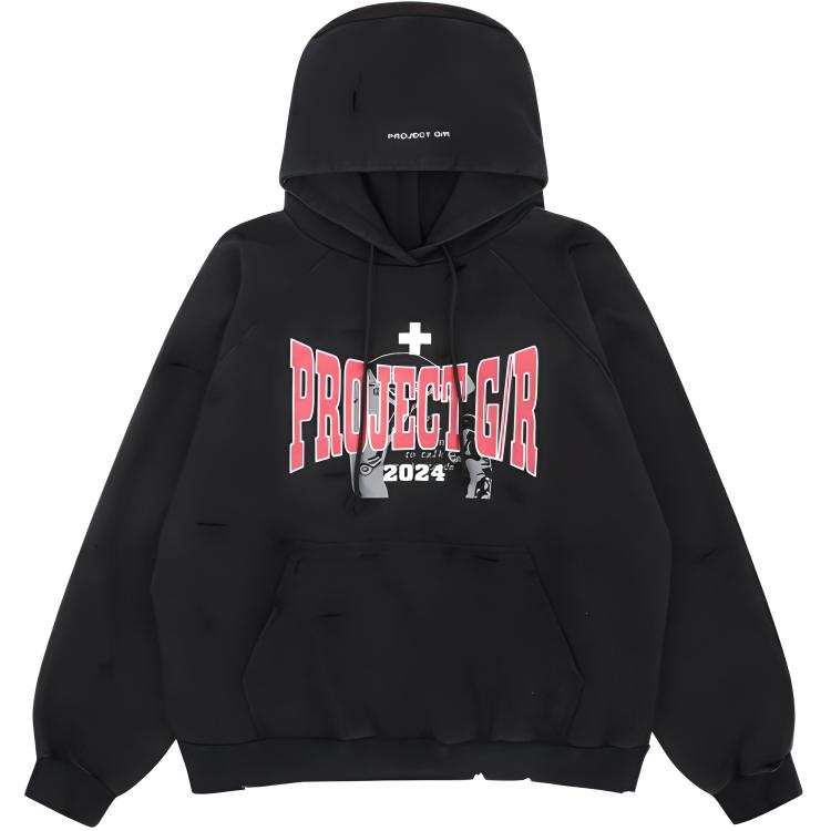 GRAILZ PROJECT G/R 2024 Sweatshirt Unisex Washed Black