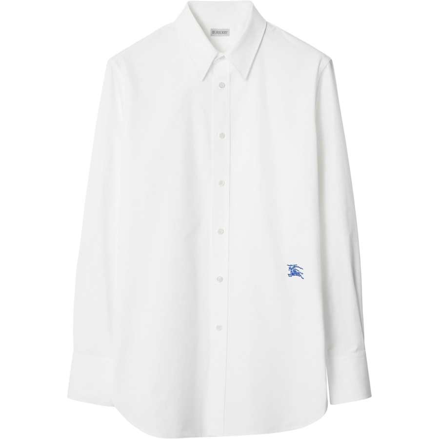 Burberry 【Previous SeasonFinal Sale】Equestrian Knight-motif cotton shirt