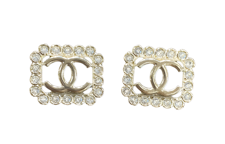 CHANEL CHANEL Pre Owned 1986 1988 Cc Stud Earrings
