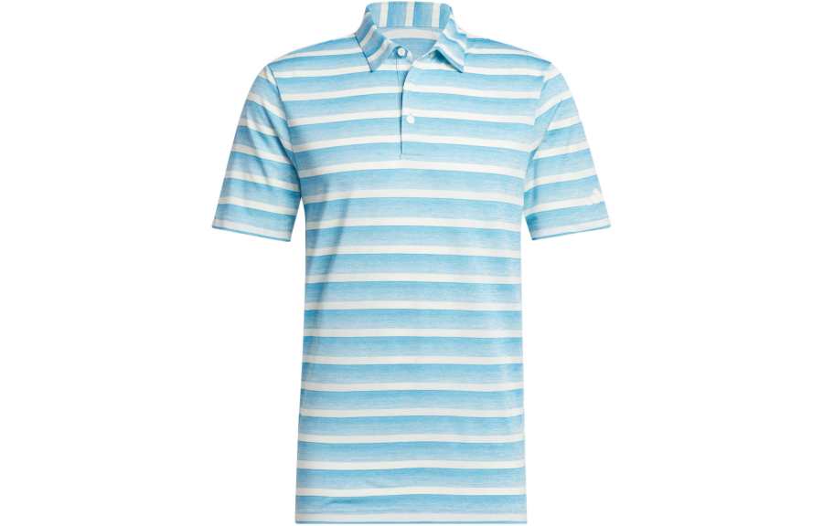 Adidas Adidas Two Color Striped Polo Shirt Polo Shirt Men's Half Blue