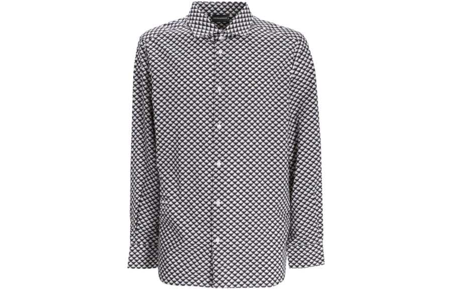 EMPORIO ARMANI 【Best of: PromotionsPrevious Season】logo-print long-sleeve shirt