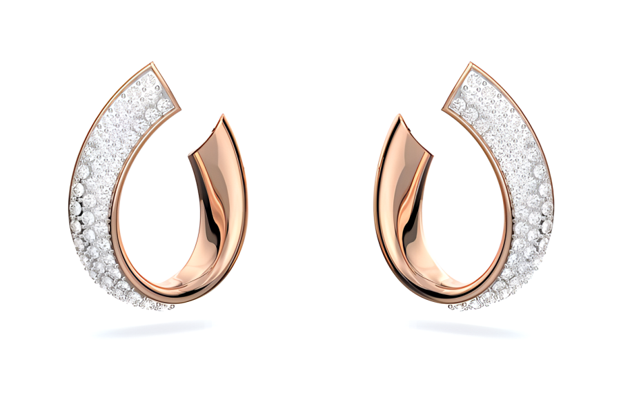 Swarovski Crystal Earrings Women's Small Size