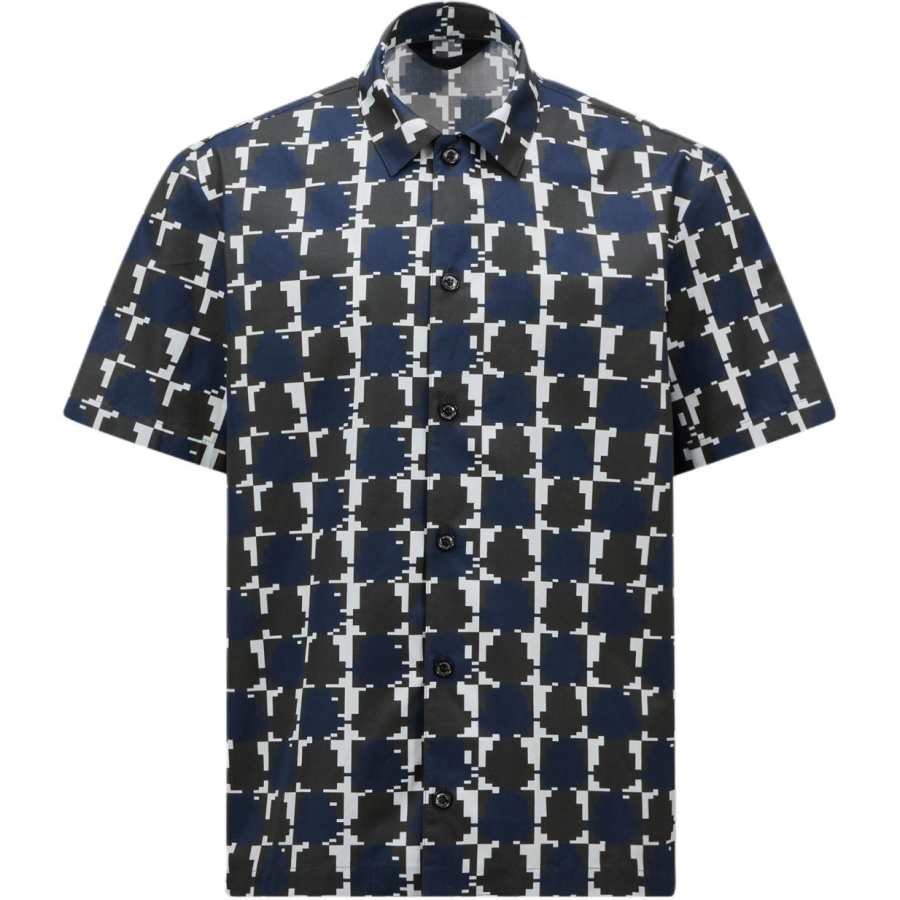 Moncler Moncler All Over Patterned Short Sleeved Shirt