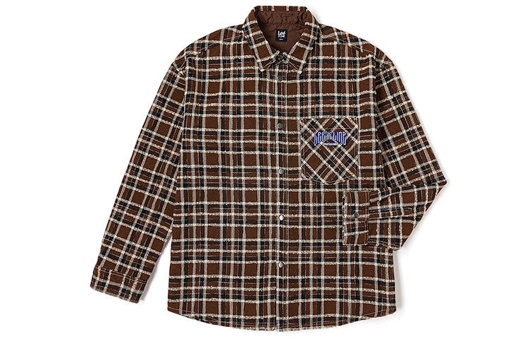 Lee Xline Shirts Men's Cappuccino Color Lapel Moderate Shirt