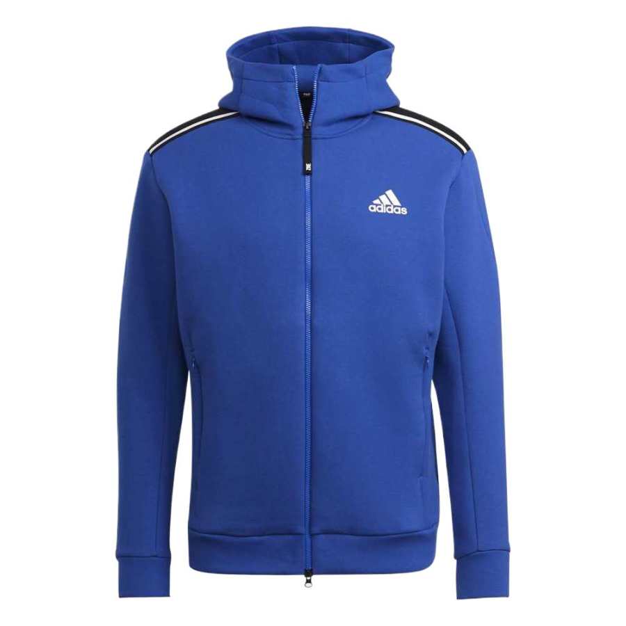 Adidas Adidas Sweatshirts Men's Blue Hooded Moderate Regular