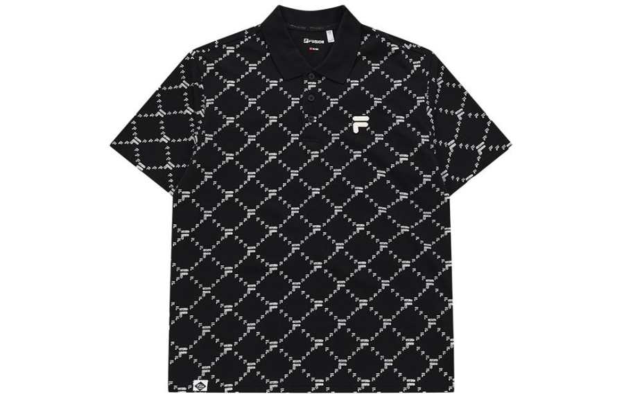FILA FUSION FOB Polo Shirt Men's Jet Black