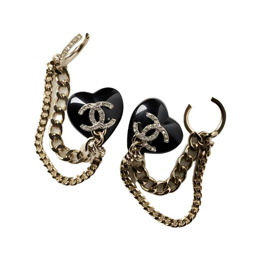 CHANEL CHANEL - Earrings Women's Black