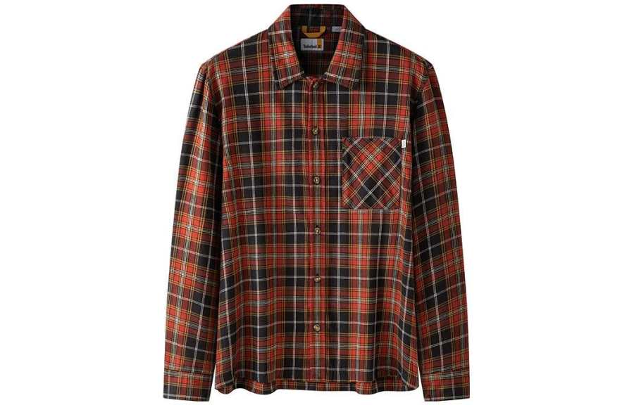 Timberland Shirt Men's Black Red
