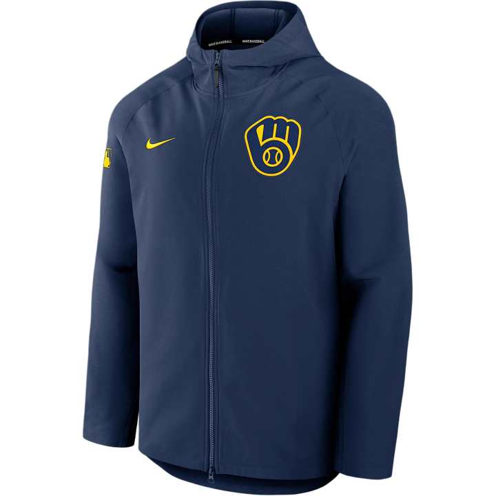 Nike Nike Milwaukee Brewers Authentic Collection Men's Nike Therma Mlb Full Zip Jacket