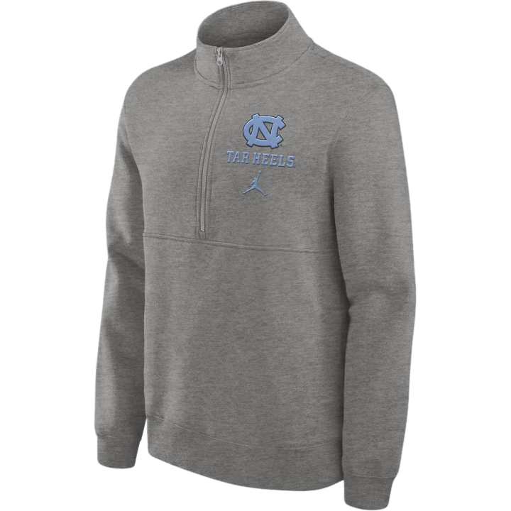Jordan JORDAN North Carolina Tar Heels Primetime Club Men's JORDAN College 1/2-Zip Crew