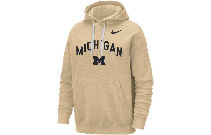 Nike Nike Michigan Club Fleece Sweatshirt Men's Linen Yellow