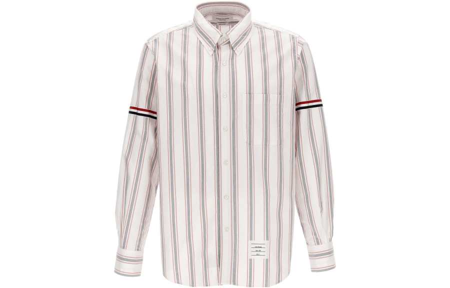 THOM BROWNE THOM BROWNE Stripe Detailed Button-Up Shirt