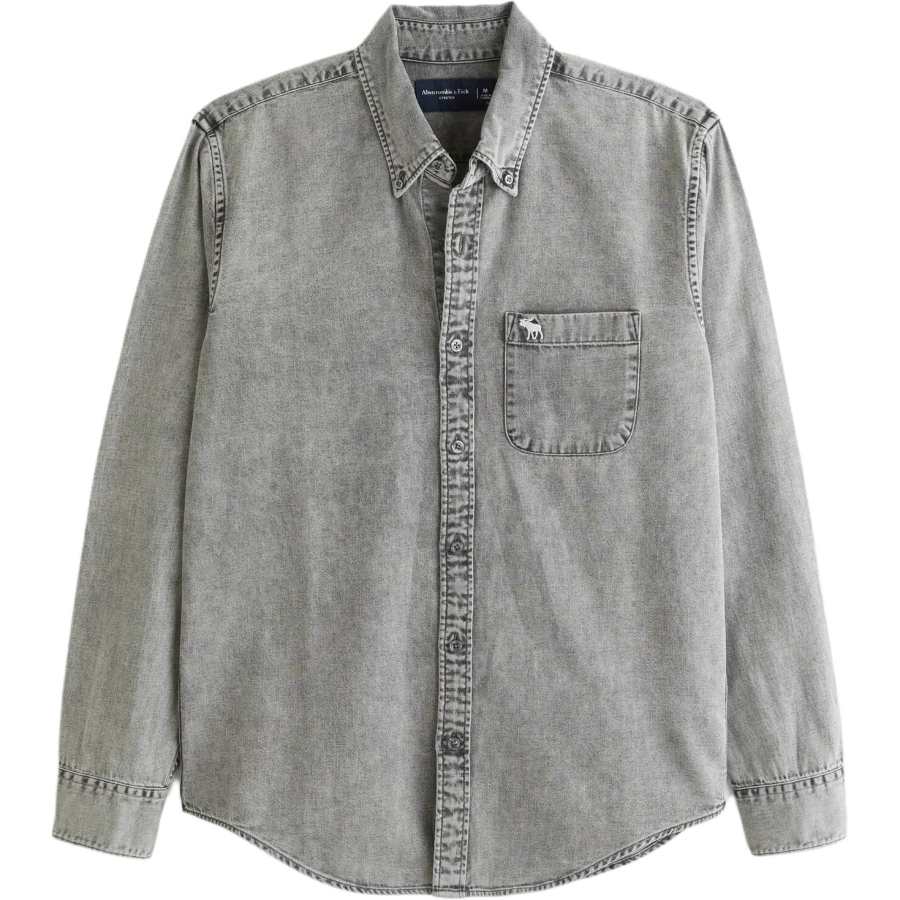 Abercrombie&Fitch Shirt Men's Gray