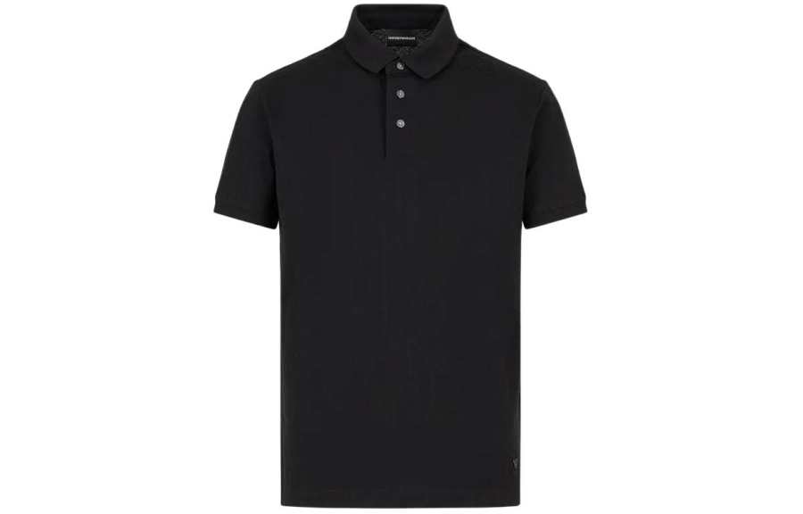 EMPORIO ARMANI Logo-Embroidered Textured Polo Shirt
