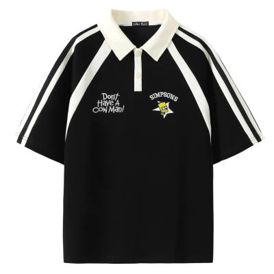 The Simpsons Polo Shirts Unisex Polo Collar Moderate Straight Fit