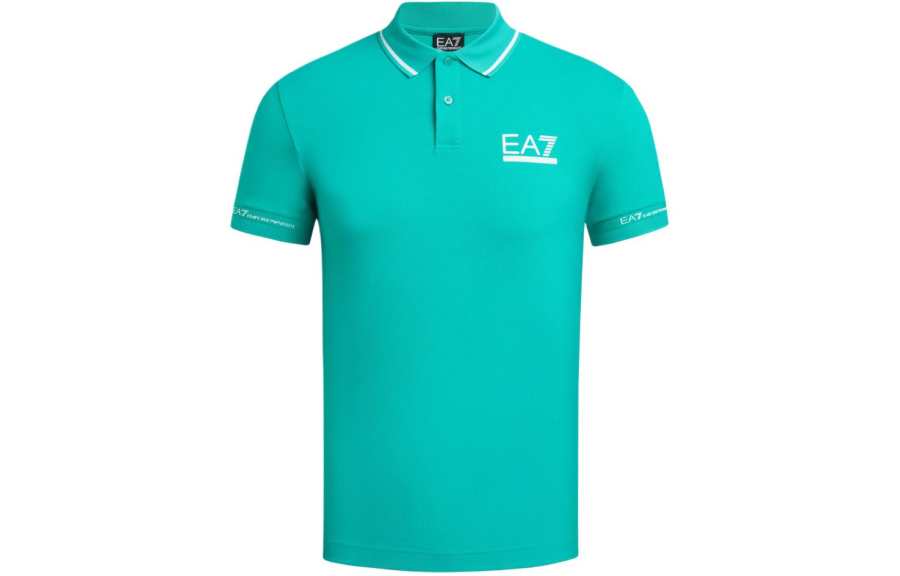 EMPORIO ARMANI EA7 SS24 Polo Shirt Men's Green