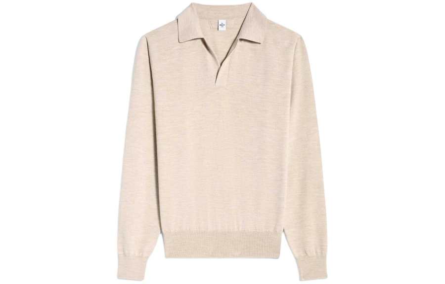 BERLUTI SS24 Polo Shirt Men's Pebble Beige