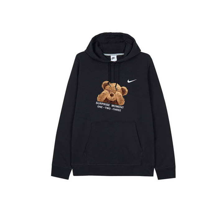 Nike Nike Sweatshirts Men's Black Hooded Moderate Regular