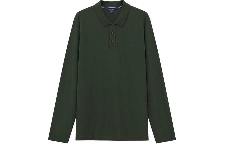 NAUTICA Polo Shirts Men's Polo Collar Thickened Straight Fit