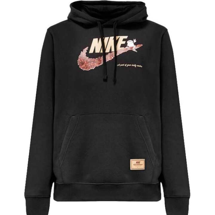 Nike Nike Sweatshirts Men's Black Hooded Moderate Regular