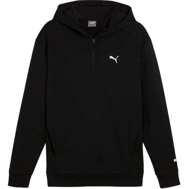 PUMA Sweatshirts Men's Black Hooded Moderate Regular