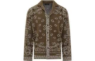 Alanui Shirts Men's Brown Cuban Collar Moderate Other