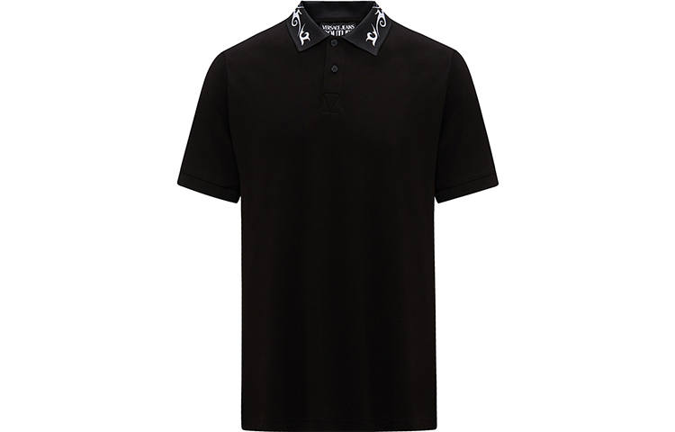 VERSACE JEANS COUTURE SS24 Polo Shirt Men's Black