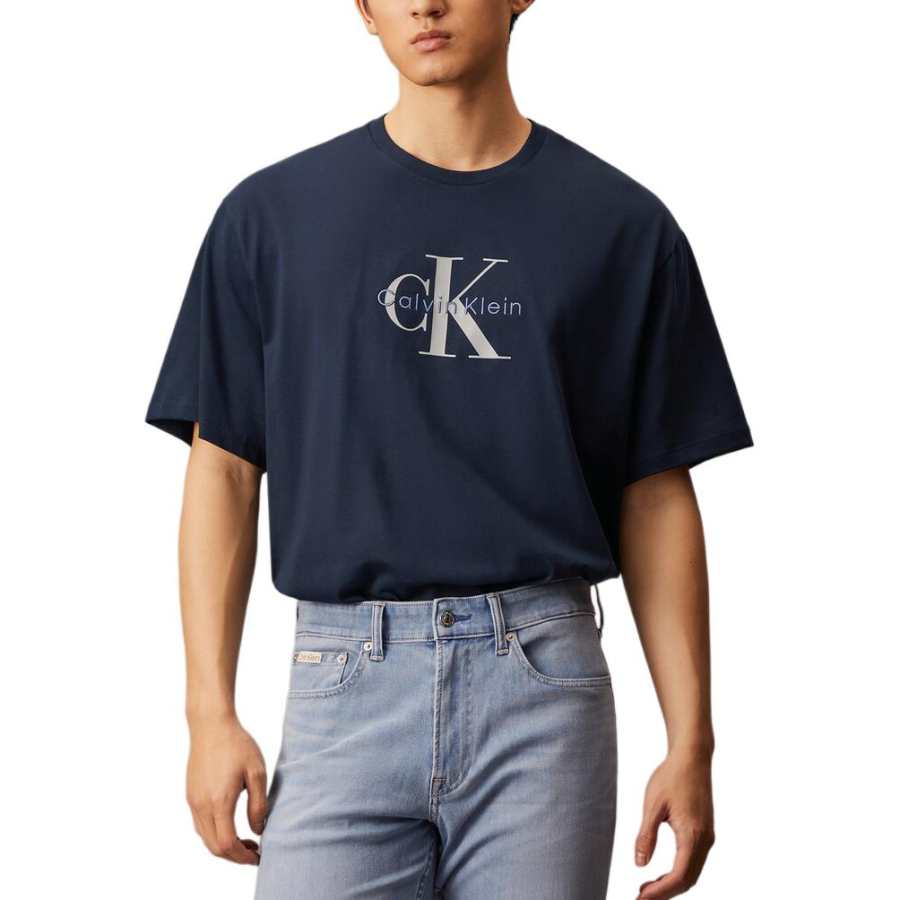 CALVIN KLEIN T Shirt Men's Dark Blue Gemstone