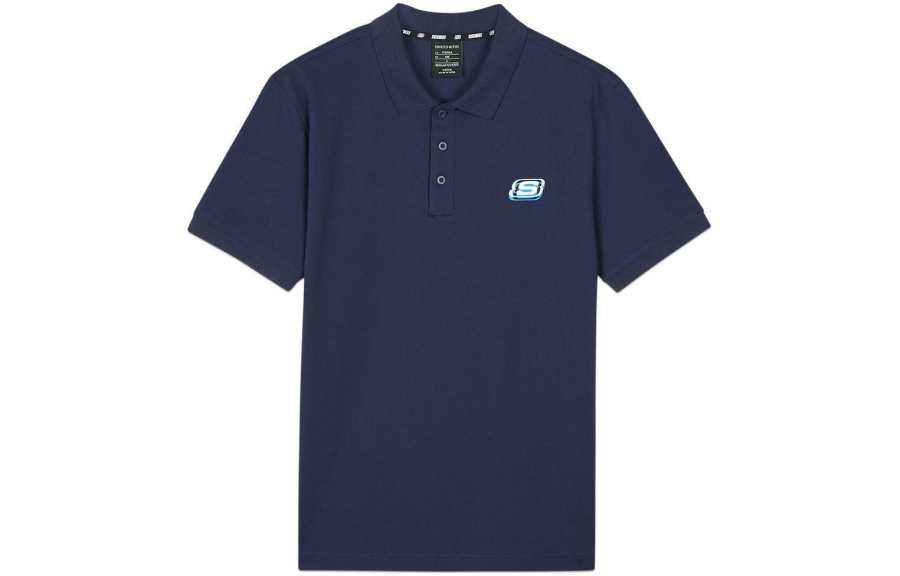 Skechers Polo Shirt Men's Marine Blue