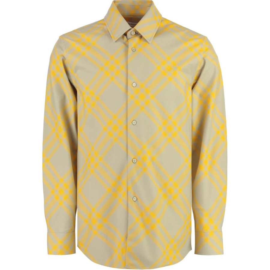 Burberry 【Previous Season】check-plaid cotton shirt