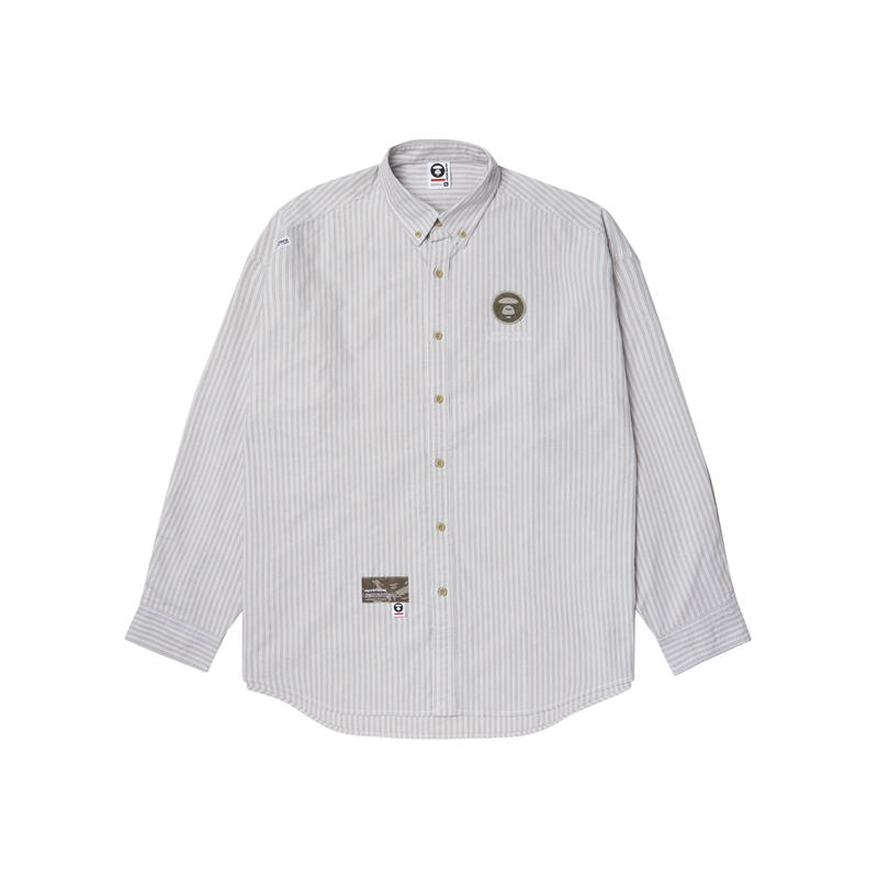 Aape Aape By *A Bathing APE® Striped Cotton Shirt