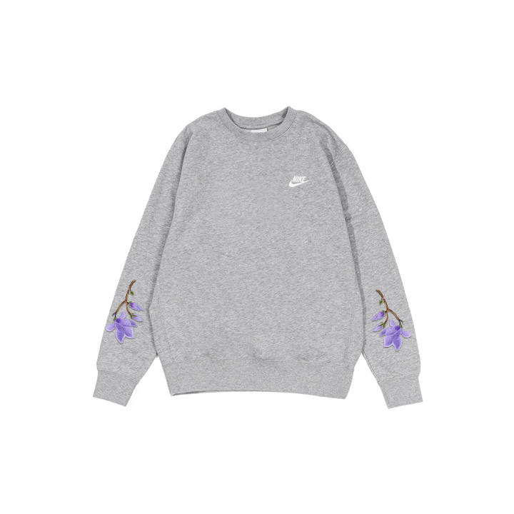 Nike Nike Sweatshirts Men's Gray Crew Neck Moderate Regular