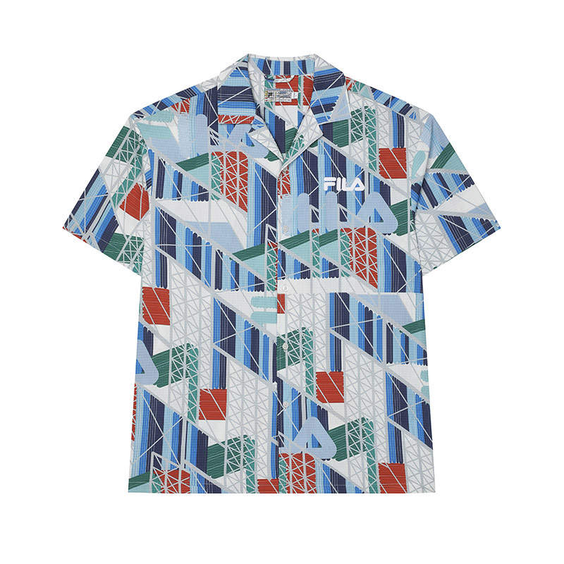 FILA x PENGPIDUZHONGXINLIANMING Shirt Men's All Over Print