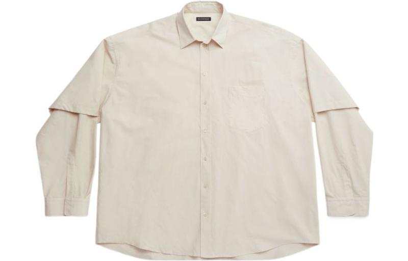 Balenciaga Shirts Men's White Square Collar Moderate Other