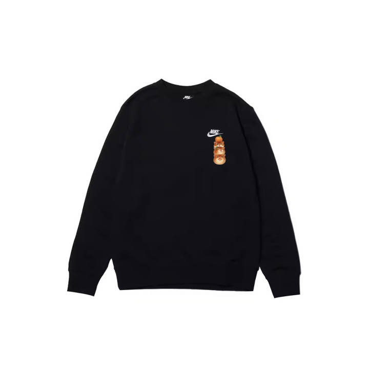 Nike Nike Sweatshirts Men's Black Crew Neck Moderate Regular