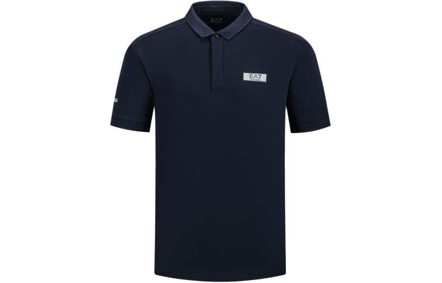 EMPORIO ARMANI Logo-patch Polo Shirt