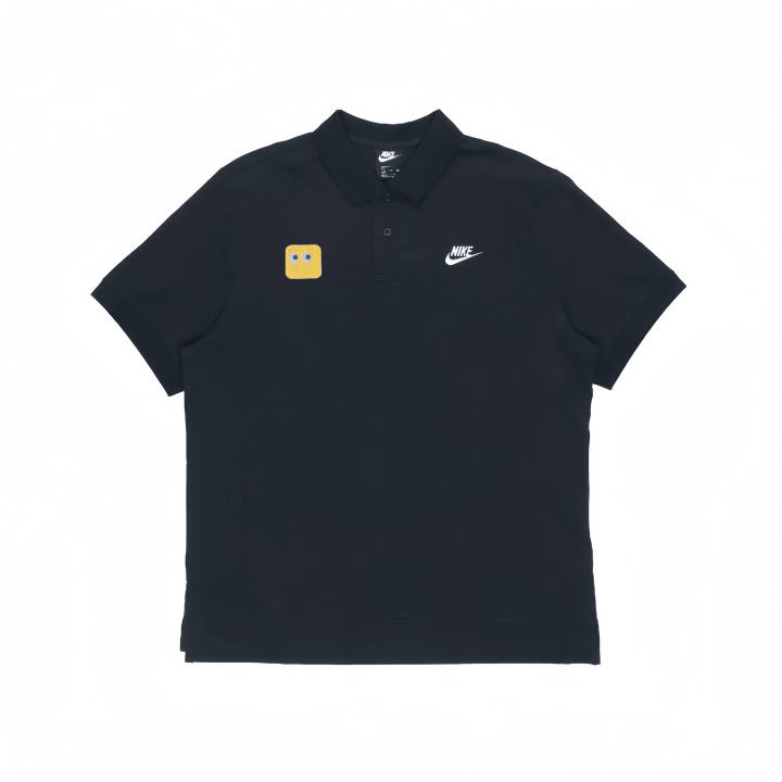 Nike Nike Polo Shirts Unisex Black Polo Collar Moderate Straight Fit