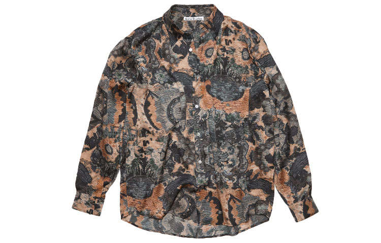 Acne Studios Acne Studios Shirts Men's Blue Pointed Collar Moderate Other