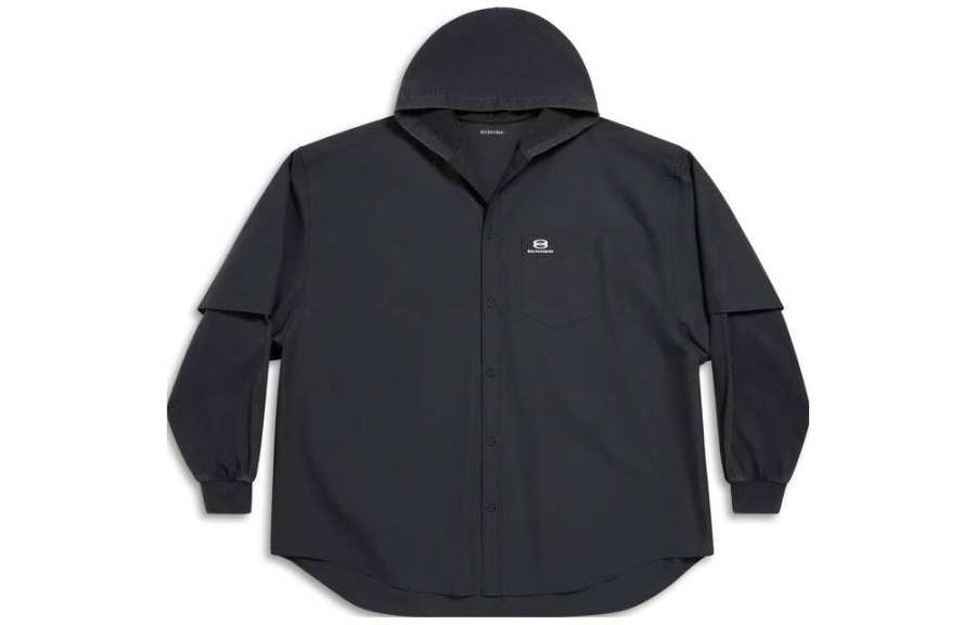 Balenciaga Shirt Loose Fit Men's Black
